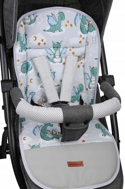Babymam Vaikiško vežimėlio dvipusis įdėklas 80x40 cm