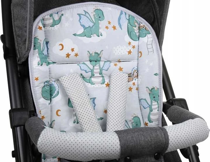 Babymam Vaikiško vežimėlio dvipusis įdėklas 80x40 cm