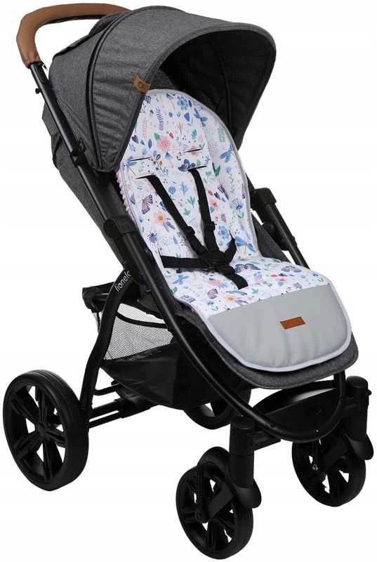 Babymam Vaikiško vežimėlio dvipusis įdėklas 80x40 cm