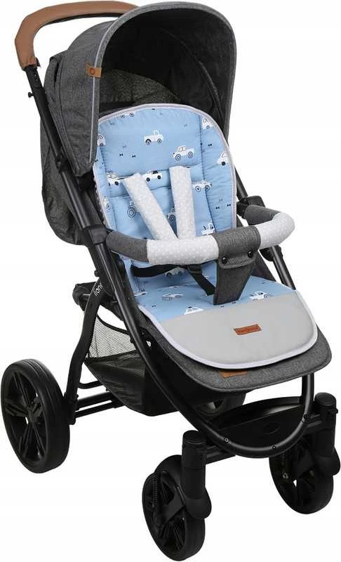 Babymam Vaikiško vežimėlio dvipusis įdėklas 80x40 cm