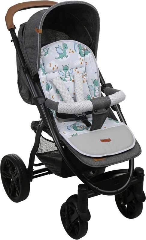 Babymam Vaikiško vežimėlio dvipusis įdėklas 80x40 cm