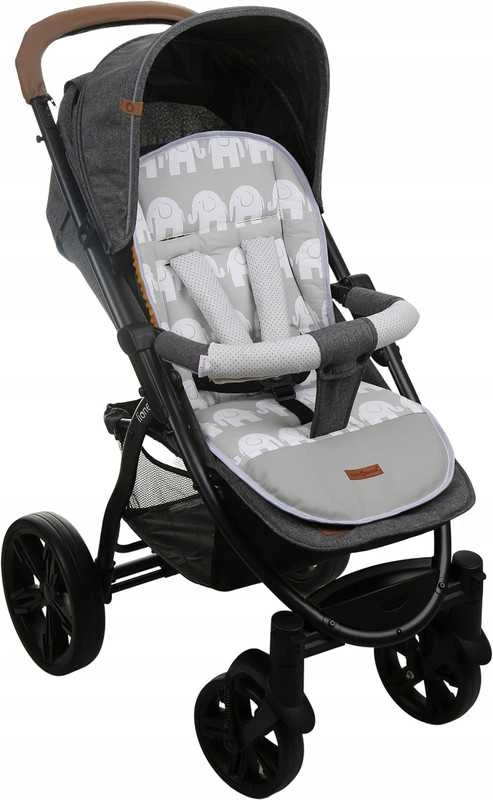 Babymam Vaikiško vežimėlio dvipusis įdėklas 80x40 cm