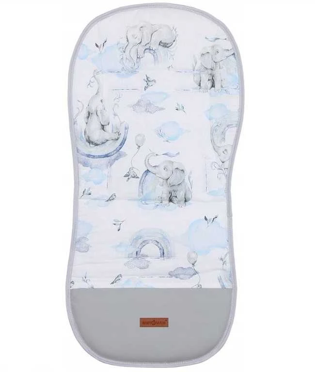 Babymam Vaikiško vežimėlio dvipusis įdėklas 80x40 cm