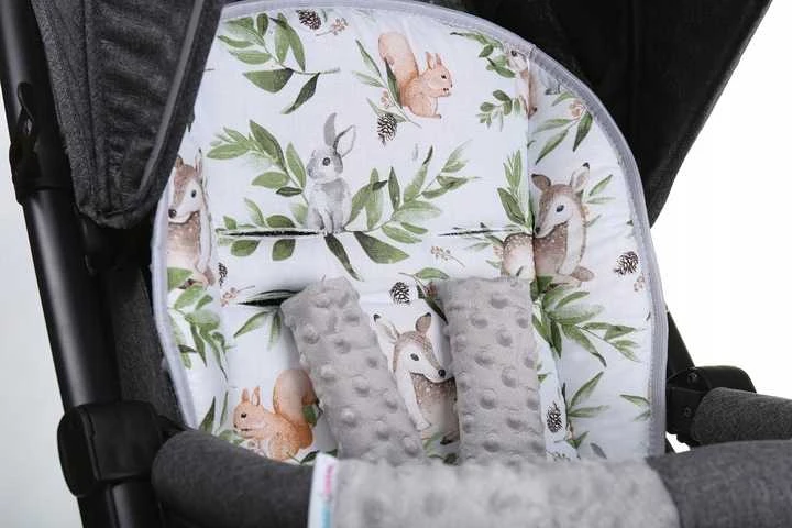 Babymam Vaikiško vežimėlio dvipusis įdėklas 80x40 cm
