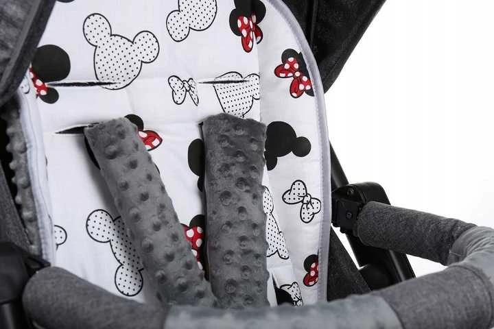 Babymam Vaikiško vežimėlio dvipusis įdėklas 80x40 cm