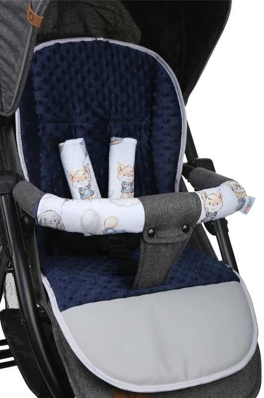Babymam Vaikiško vežimėlio dvipusis įdėklas 80x40 cm