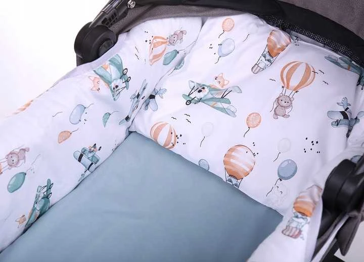 Babymam Vežimėlio lopšio komplektas, įdėklas ir čiužinio paklodė
