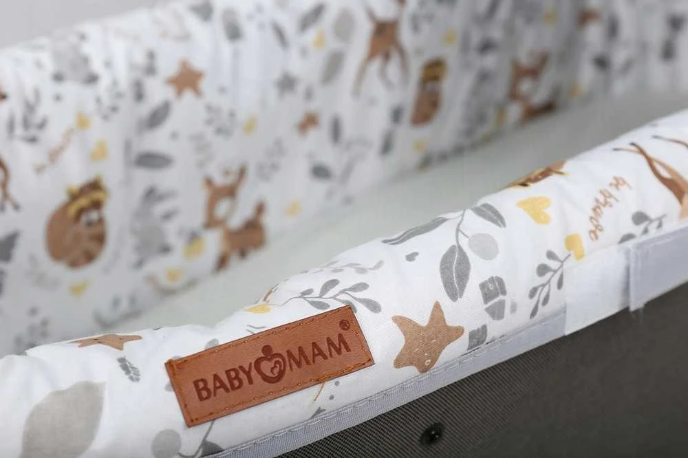 Babymam Vežimėlio lopšio komplektas, įdėklas ir čiužinio paklodė