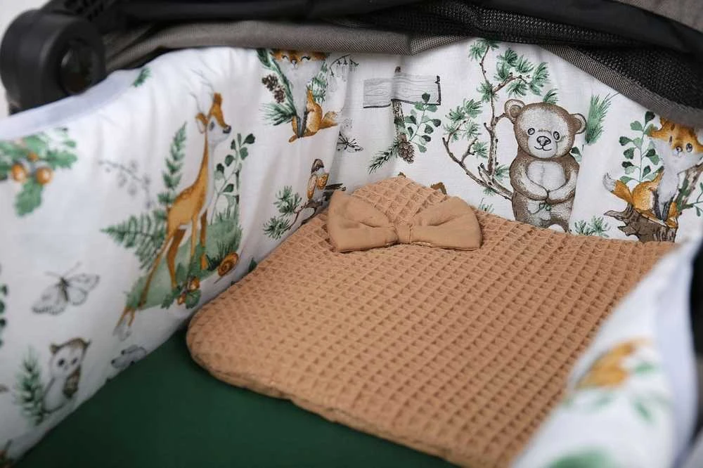 Babymam Vežimėlio lopšio komplektas, įdėklas ir čiužinio paklodė
