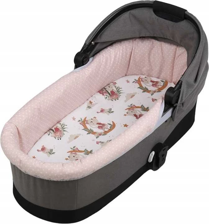 Babymam Vežimėlio lopšio komplektas, įdėklas ir čiužinio paklodė