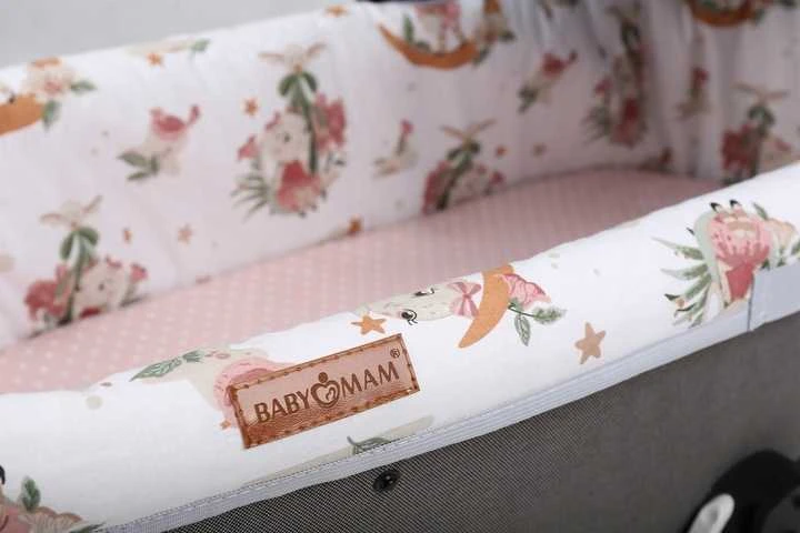 Babymam Vežimėlio lopšio komplektas, įdėklas ir čiužinio paklodė