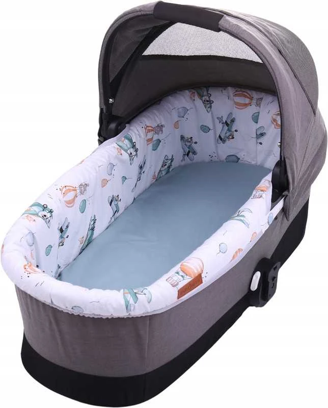 Babymam Vežimėlio lopšio komplektas, įdėklas ir čiužinio paklodė