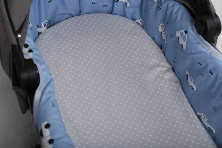 Babymam Vežimėlio lopšio komplektas, įdėklas ir čiužinio paklodė
