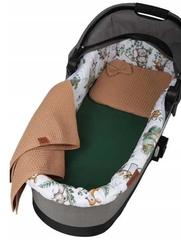 Babymam Vežimėlio lopšio komplektas, įdėklas ir čiužinio paklodė