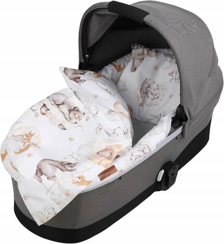 Babymam Vežimėlio lopšio komplektas, įdėklas ir čiužinio paklodė