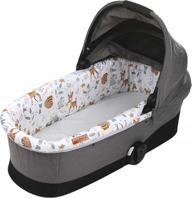 Babymam Vežimėlio lopšio komplektas, įdėklas ir čiužinio paklodė