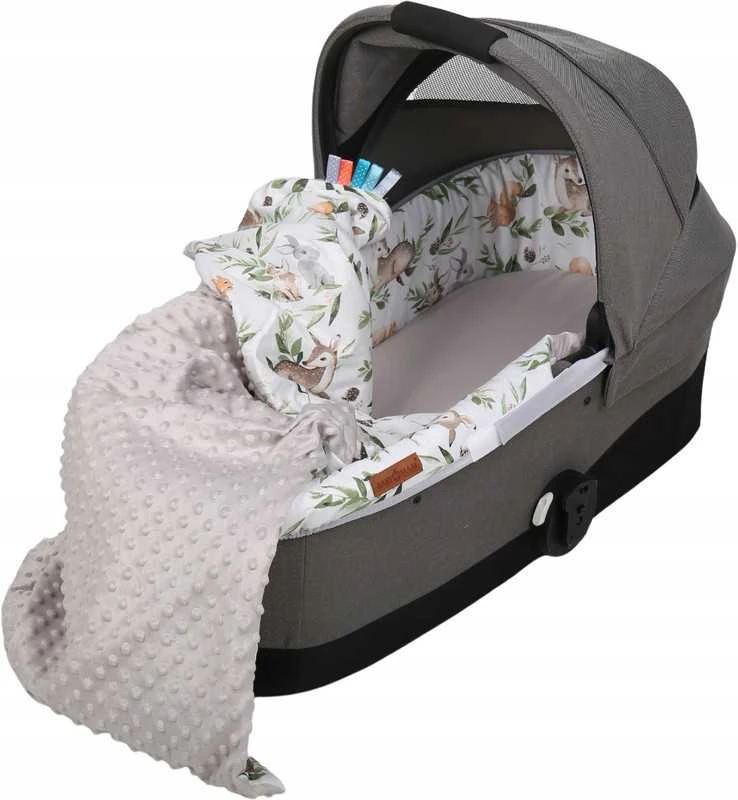 Babymam Vežimėlio lopšio komplektas, įdėklas ir čiužinio paklodė