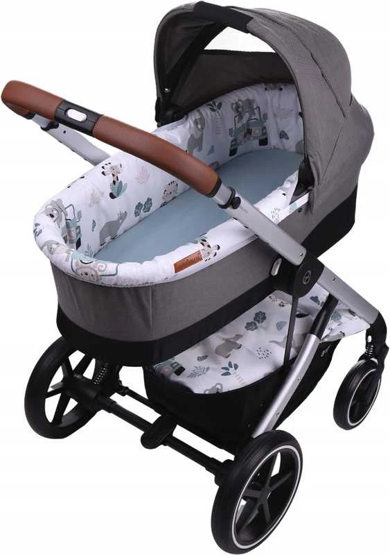 Babymam Vežimėlio lopšio komplektas, įdėklas ir čiužinio paklodė