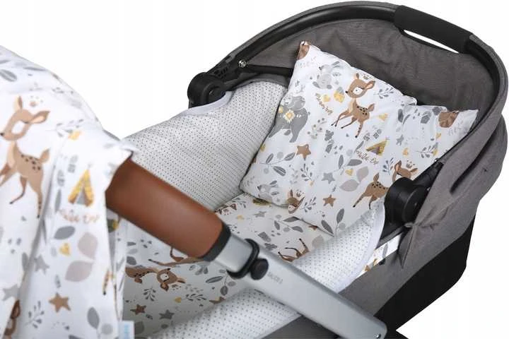 Babymam Vežimėlio lopšio komplektas, įdėklas ir čiužinio paklodė