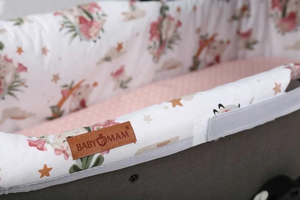 Babymam Vežimėlio lopšio komplektas, įdėklas ir čiužinio paklodė