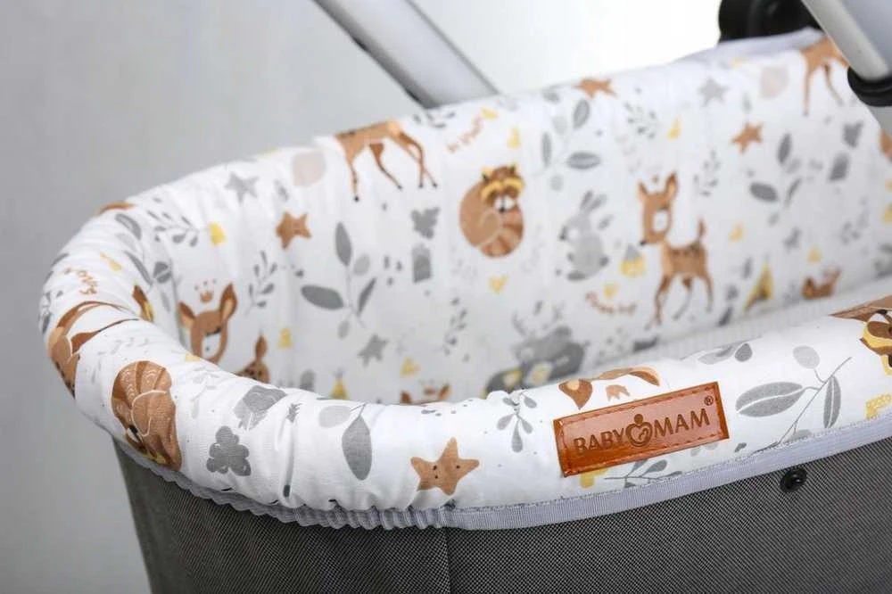 Babymam Vežimėlio lopšio komplektas, įdėklas ir čiužinio paklodė