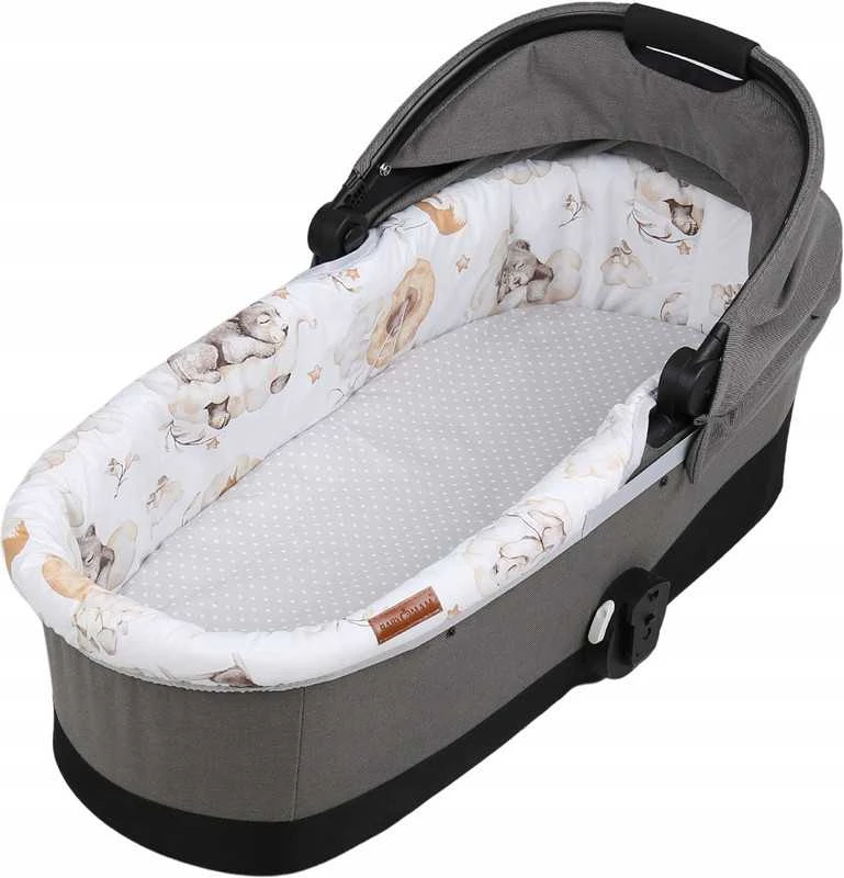 Babymam Vežimėlio lopšio komplektas, įdėklas ir čiužinio paklodė
