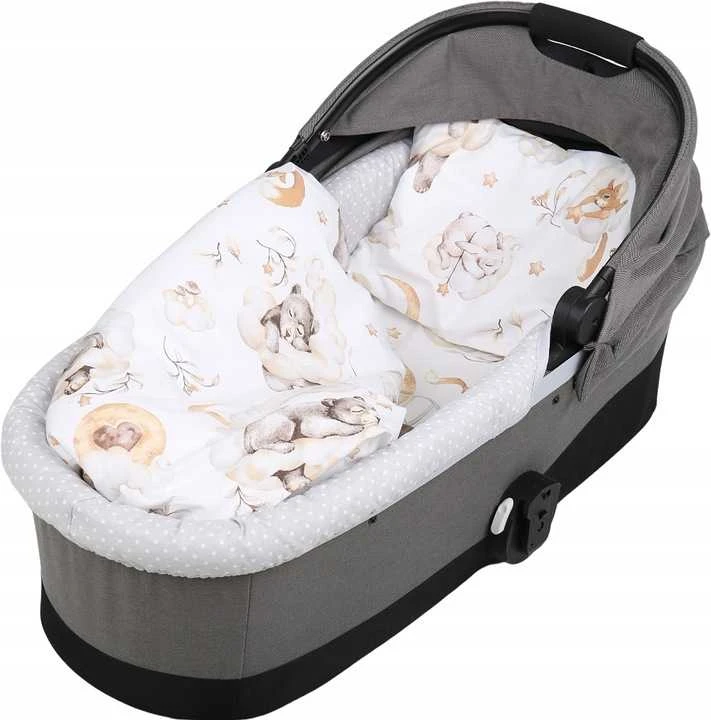 Babymam Vežimėlio lopšio komplektas, įdėklas ir čiužinio paklodė
