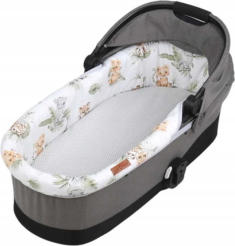 Babymam Vežimėlio lopšio komplektas, įdėklas ir čiužinio paklodė