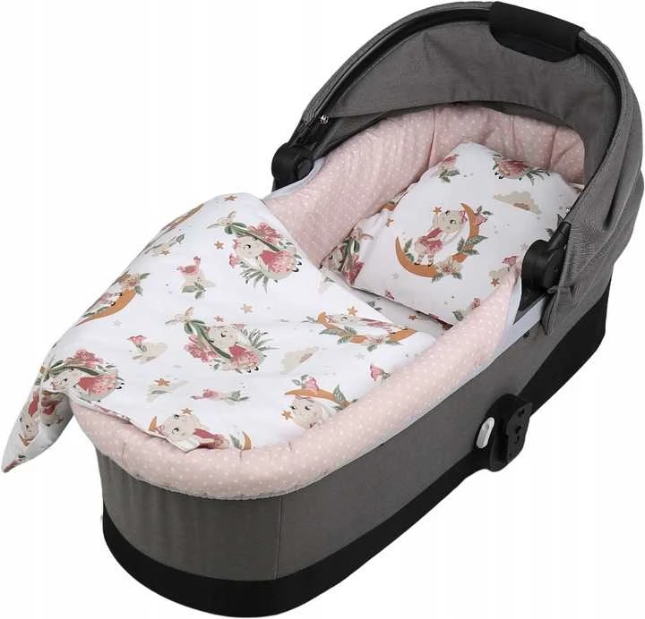 Babymam Vežimėlio lopšio komplektas, įdėklas ir čiužinio paklodė