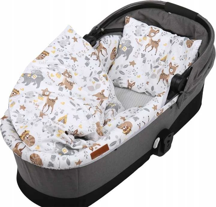 Babymam Vežimėlio lopšio komplektas, įdėklas ir čiužinio paklodė