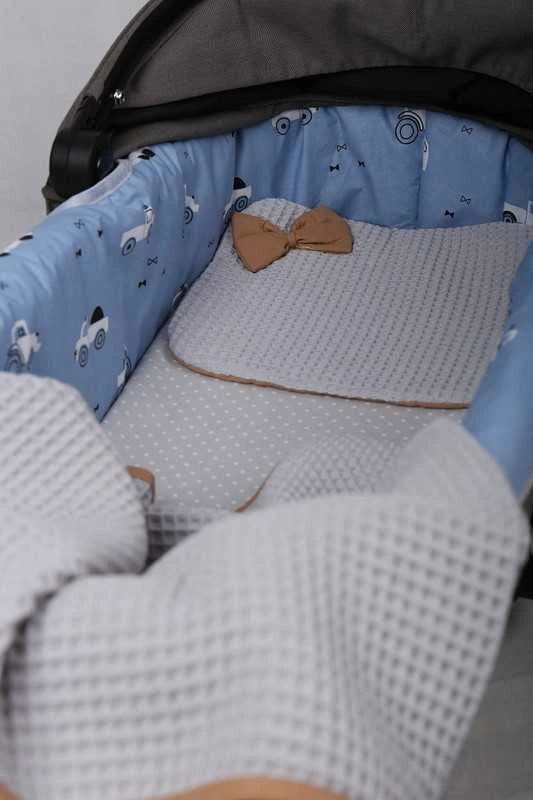Babymam Vežimėlio lopšio komplektas, įdėklas ir čiužinio paklodė