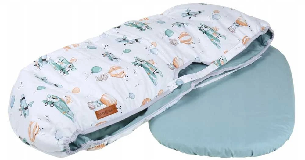 Babymam Vežimėlio lopšio komplektas, įdėklas ir čiužinio paklodė