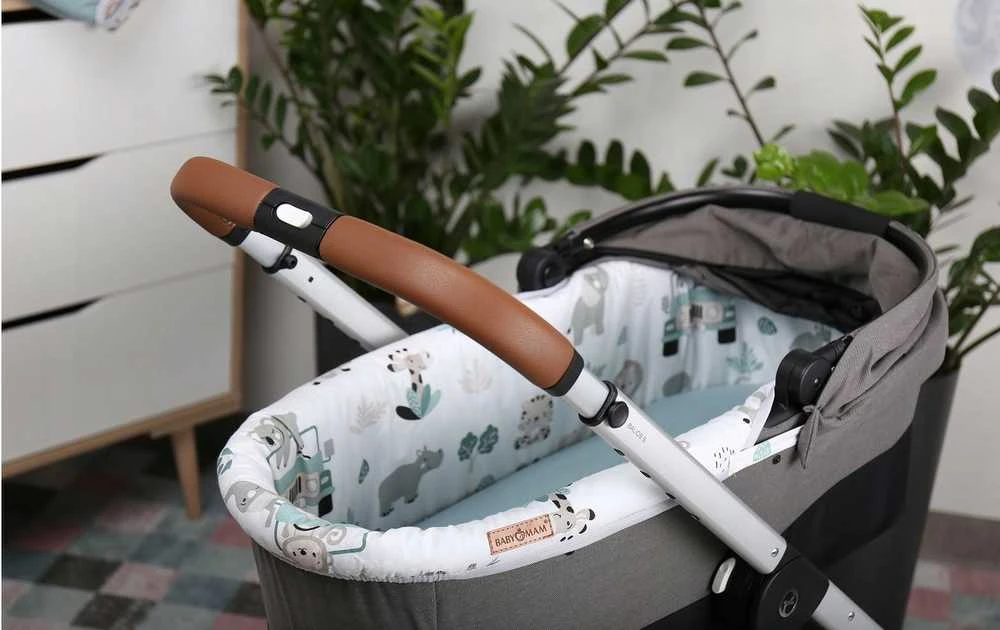 Babymam Vežimėlio lopšio komplektas, įdėklas ir čiužinio paklodė