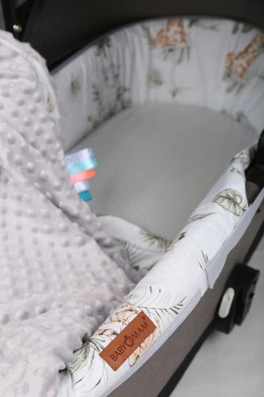 Babymam Vežimėlio lopšio komplektas, įdėklas ir čiužinio paklodė