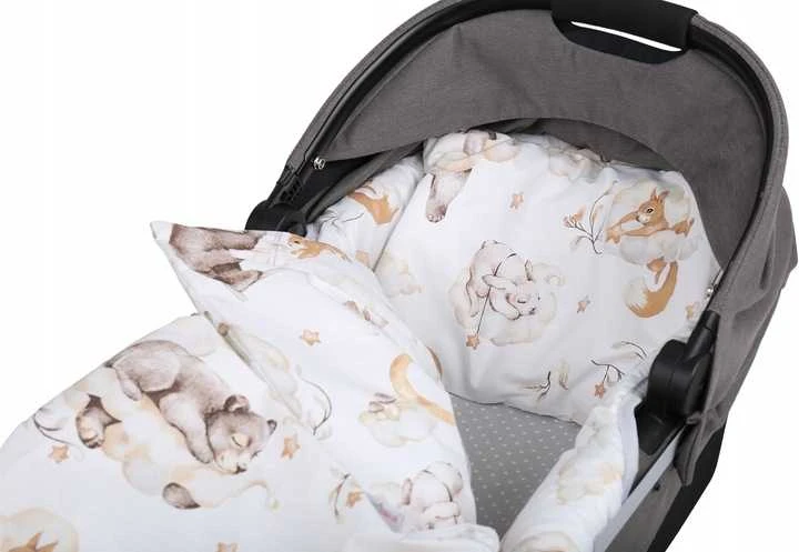 Babymam Vežimėlio lopšio komplektas, įdėklas ir čiužinio paklodė