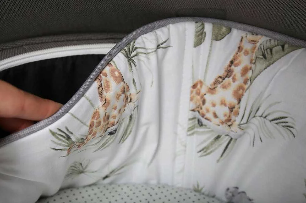 Babymam Vežimėlio lopšio komplektas, įdėklas ir čiužinio paklodė