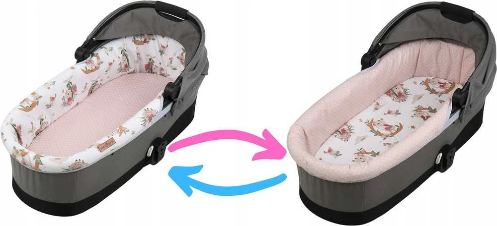 Babymam Vežimėlio lopšio komplektas, įdėklas ir čiužinio paklodė