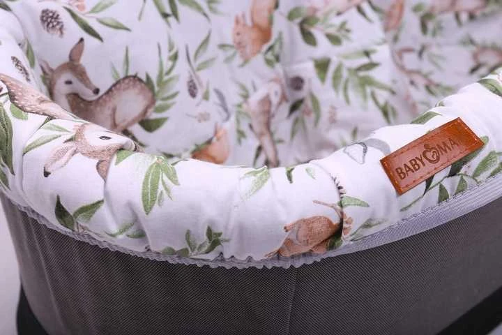 Babymam Vežimėlio lopšio komplektas, įdėklas ir čiužinio paklodė