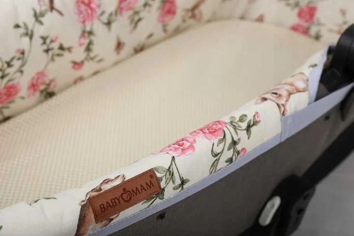 Babymam Vežimėlio lopšio komplektas, įdėklas ir čiužinio paklodė
