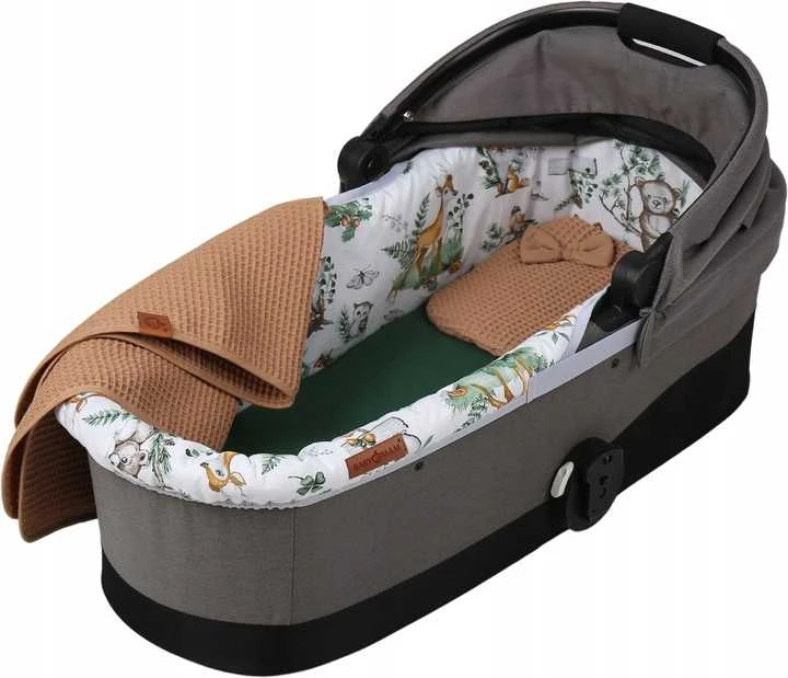 Babymam Vežimėlio lopšio komplektas, įdėklas ir čiužinio paklodė