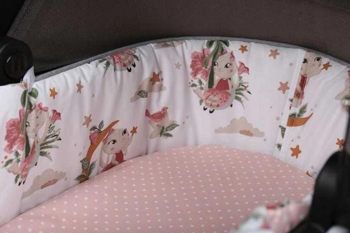 Babymam Vežimėlio lopšio komplektas, įdėklas ir čiužinio paklodė