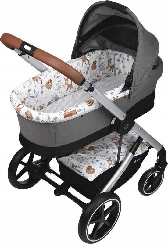 Babymam Vežimėlio lopšio komplektas, įdėklas ir čiužinio paklodė