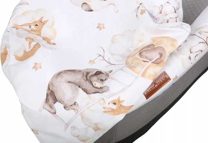 Babymam Vežimėlio lopšio komplektas, įdėklas ir čiužinio paklodė