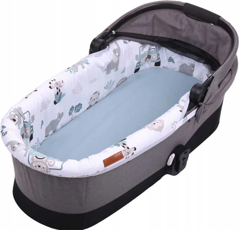 Babymam Vežimėlio lopšio komplektas, įdėklas ir čiužinio paklodė