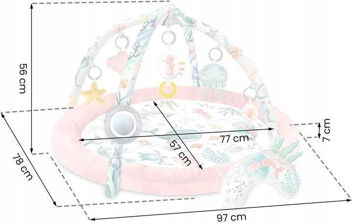 Interaktyvus lavinamasis veiklos kilimėlis Nukido Ocean