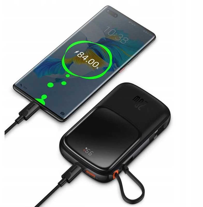 Powerbank Baseus Qpow Pro Digital Ekranas Fast Charge 10000 mAh 20 W