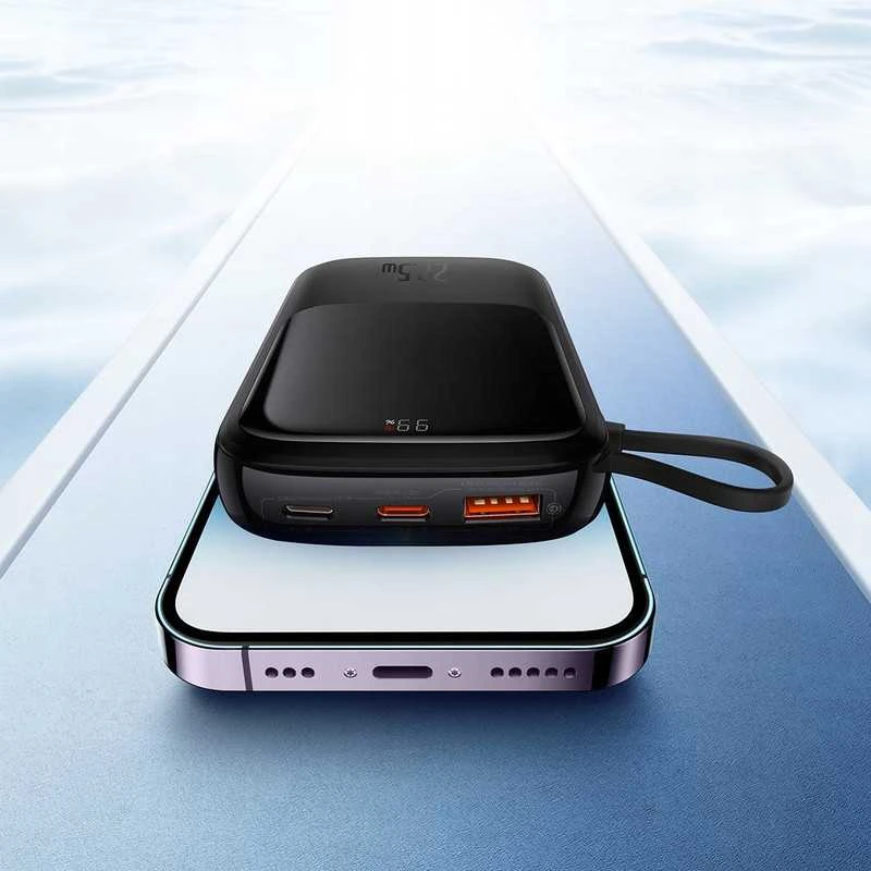 Powerbank Baseus Qpow Pro Digital Ekranas Fast Charge 10000 mAh 20 W