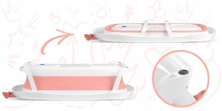 Ricokids Sulankstoma kūdikio vonelė su pagalve