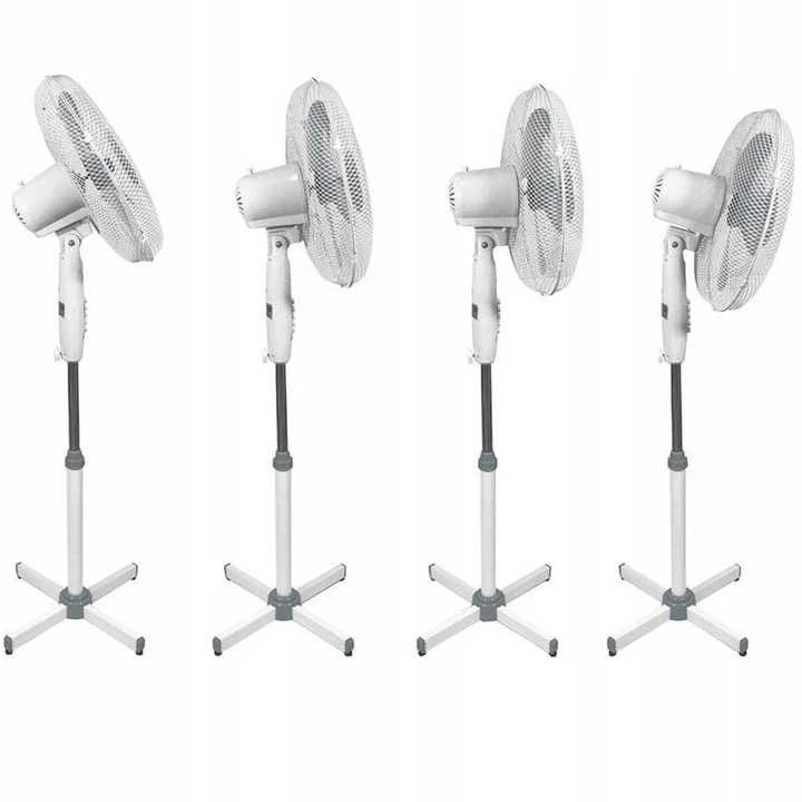 Tyliai veikiantis pastatomas ventiliatorius