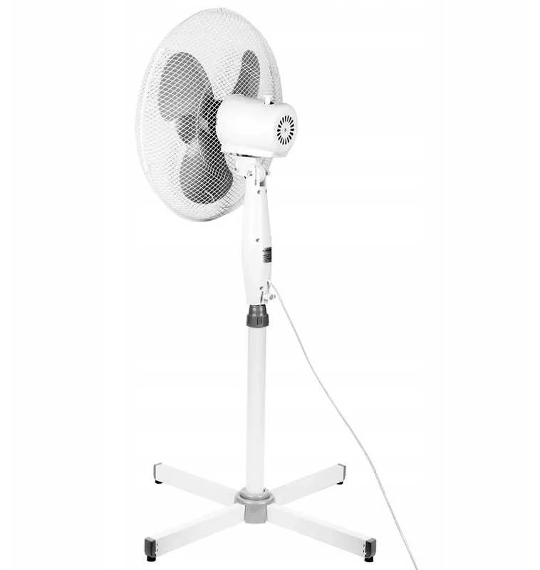 Tyliai veikiantis pastatomas ventiliatorius